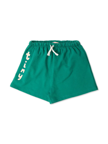  Tiny Cottons Drawstring Stretch-cotton Shorts - Green 
