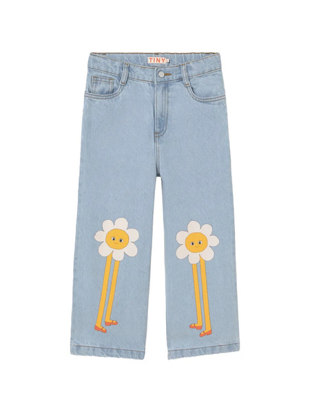  Tiny Cottons Floral Jeans - Blue 