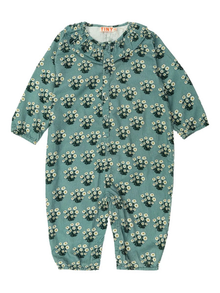  Tiny Cottons Floral-pattern Babywear - Blue 