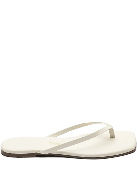  Tkees X Tessabit Leather Square-toe Sandals - White 
