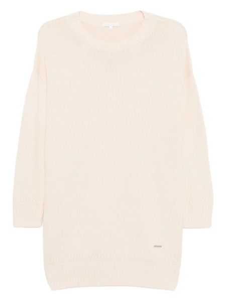  To B. By Agnès B. Logo Knitted Dress - Neutrals 