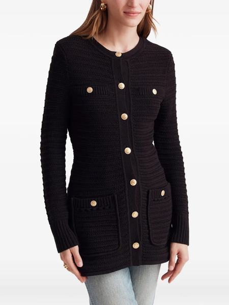  Toccin Constance Button Detail Knit Jacket - Black 