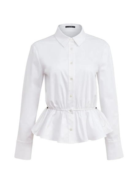  Toccin Ingrid Button-down Cotton Shirt - White 