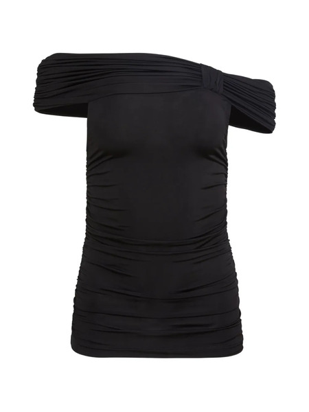  Toccin Teagan Off-the-shoulder Ruched Top - Black 