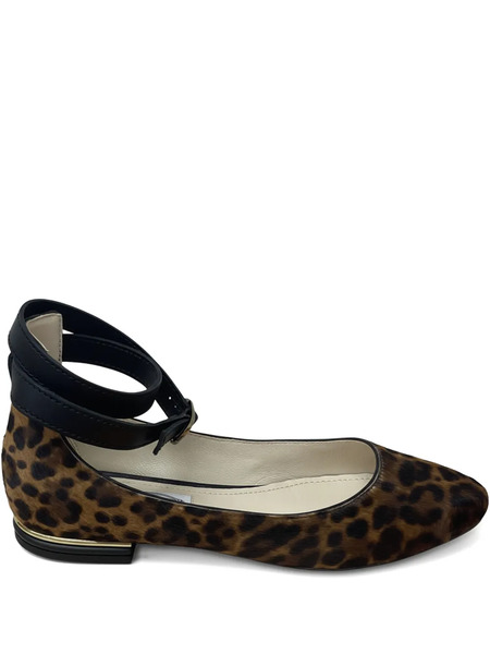  Tod's Ankle-strap Pony-effect Ballet Flats - Brown 