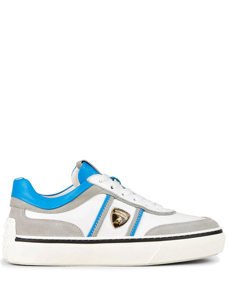  Tod's Automobili Lamborghini Logo-debossed Low-top Sneakers - White 