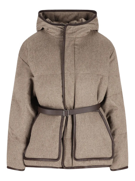  Tod's Belted Padded Jacket - Neutrals 