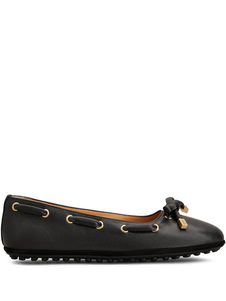  Tod's Bow-detail Ballet Flats - Black 