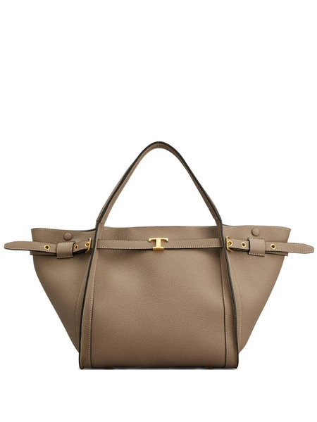  Tod's Buckle Strap Tote Bag - Neutrals 