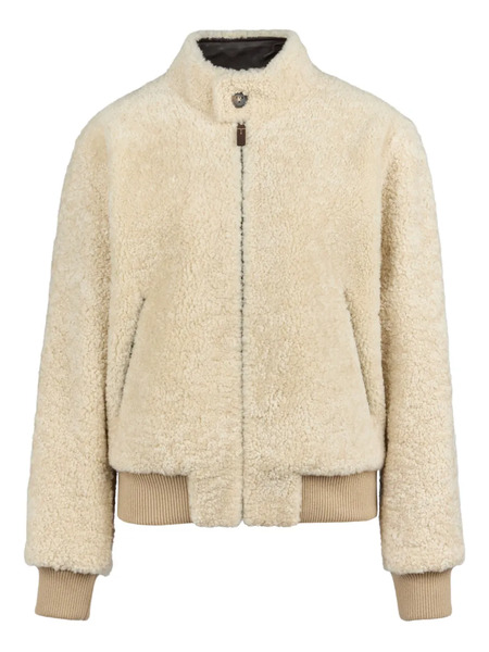  Tod's Button Shearling Jacket - Neutrals 