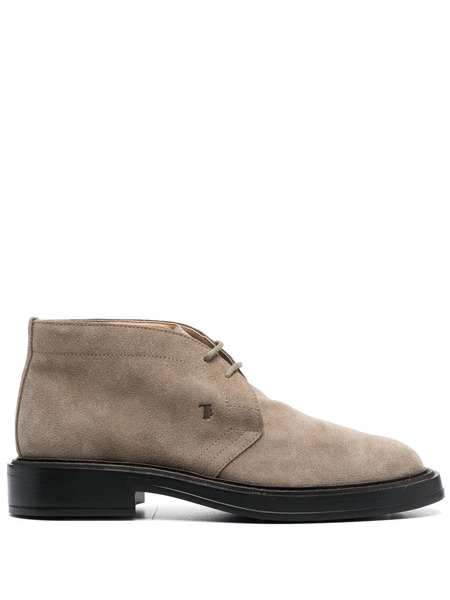  Tod's Desert Suede Lace-up Boots - Neutrals 