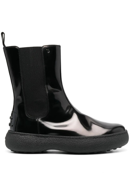  Tod's Elasticated Ankle Boots - Black 