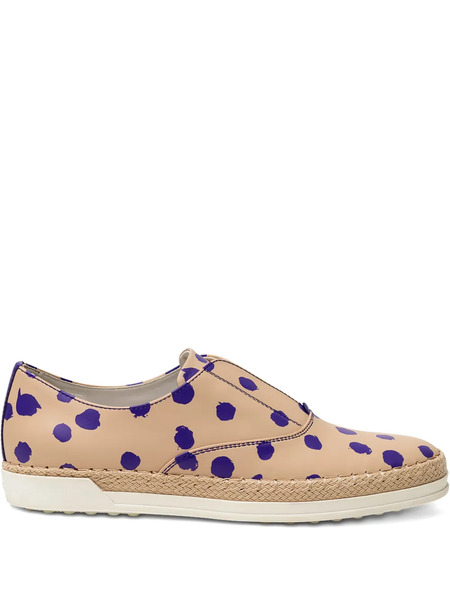  Tod's Francesina Polka-dot Espadrilles - Neutrals 