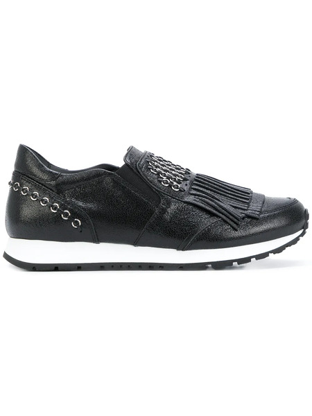  Tod's Fringed Slip-on Sneakers - Black 