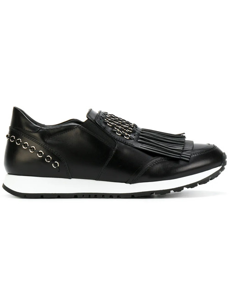  Tod's Fringed Slip-on Sneakers - Black 