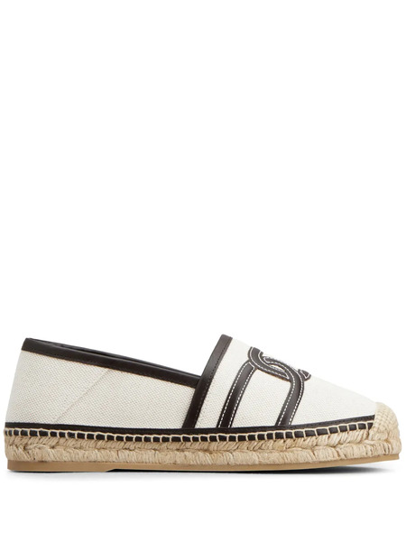  Tod's Kate Chain-pattern Espadrilles - Neutrals 