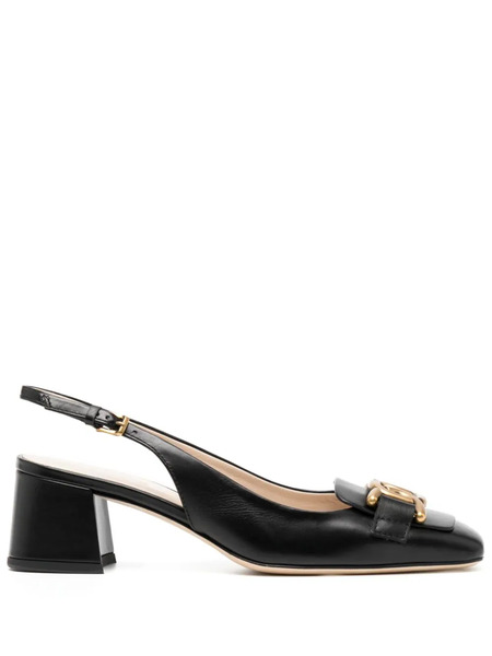  Tod's Kate 60mm Slingback Pumps - Black 