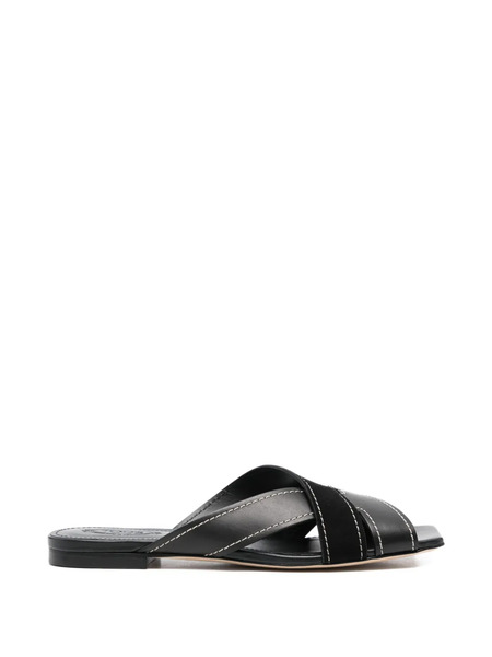  Tod's Lace-up Heeled Sandals - Black 