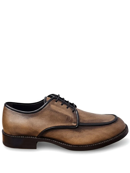  Tod's Lace-up Leather Derby Shoes - Brown 