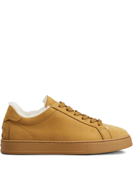  Tod's Lace-up Shearling Sneakers - Brown 