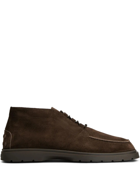  Tod's Leather Desert Boots - Brown 