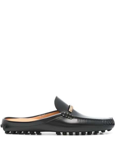  Tod's Leather Mules - Black 
