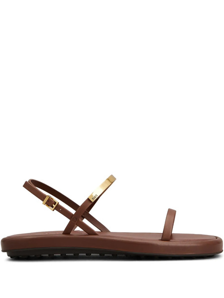  Tod's Leather Sandals - Brown 