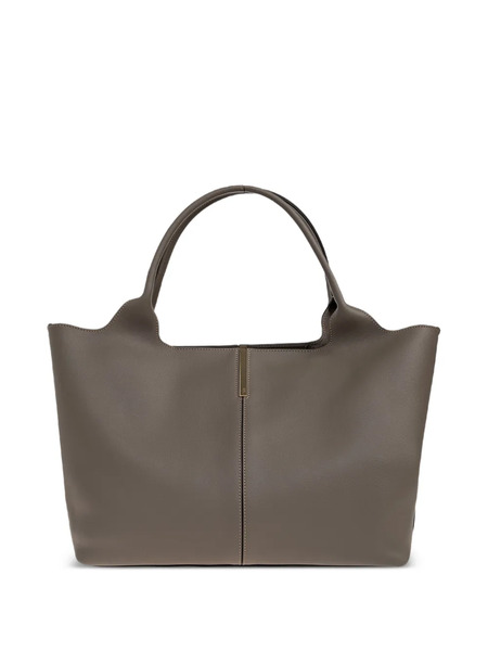  Tod's Leather Shopper Bag - Grey 