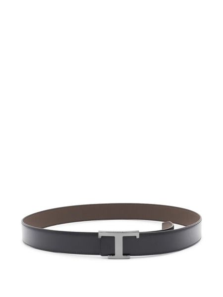  Tod's Leather T-buckle Belt - Blue 