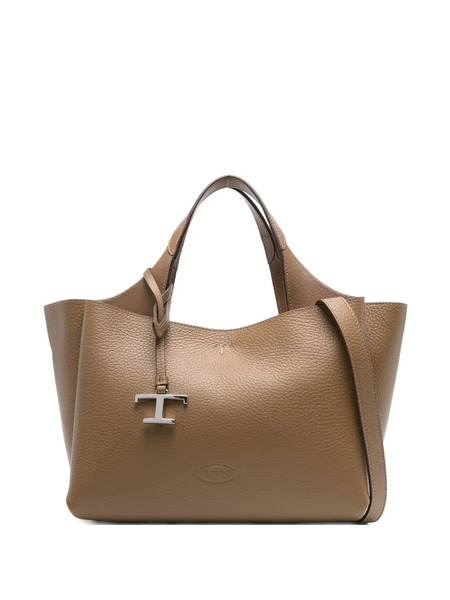  Tod's Leather T-detail Tote Bag - Green 