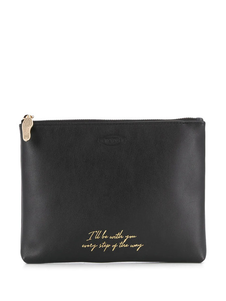  Tod's Letter Printed Pouch - Black 