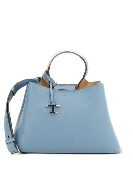  Tod's Logo-charm Leather Tote Bag - Blue 