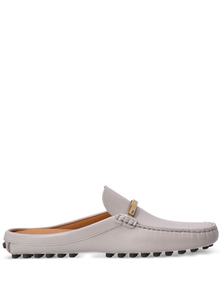  Tod's Logo-debossed Mules - Grey 