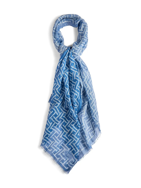  Tod's Logo-jacquard Scarf - Blue 