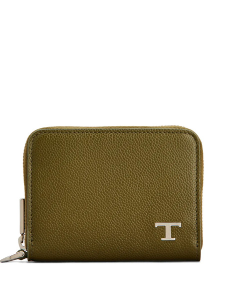  Tod's Logo-plaque Coin Purse - Green 