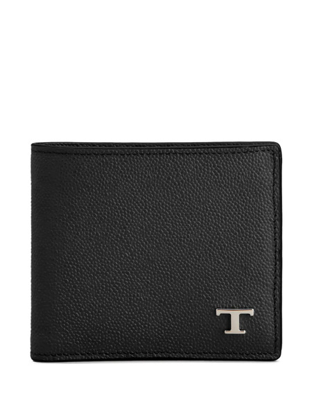  Tod's Logo-plaque Leather Wallet - Black 