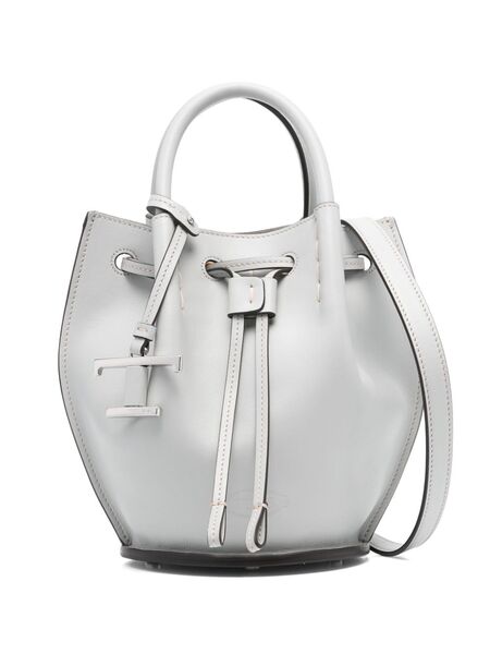  Tod's Mini Logo-charm Bucket Bag - Grey 