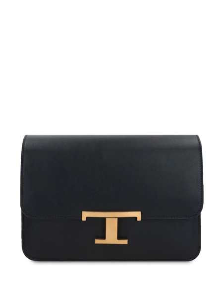  Tod's Mini T Timeless Leather Crossbody Bag - Black 