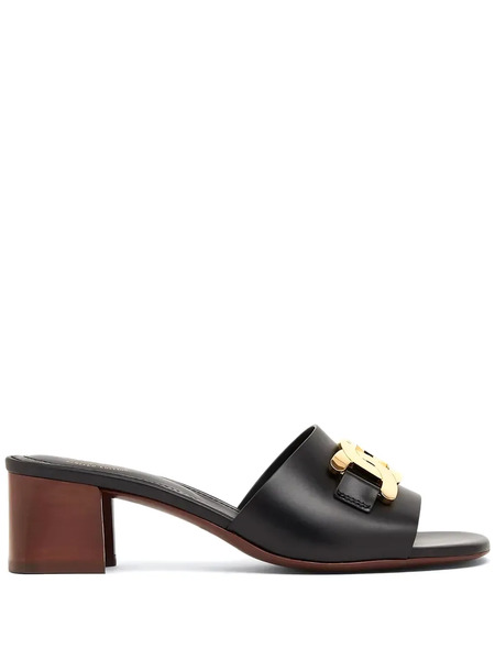  Tod's 55mm Kate Leather Sandals - Black 
