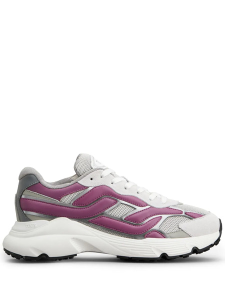  Tod's Panelled Leather Sneakers - White 
