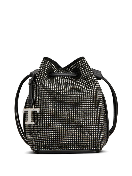  Tod's Rhinestone-embellished Bucket Bag - Black 