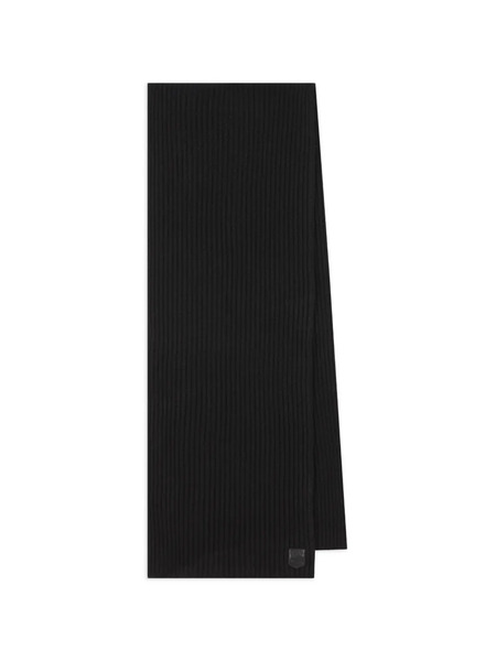  Tod's Ribbed Cashmere Scarf - Black 