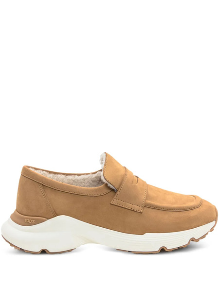  Tod's Shearling-lined Loafers - Brown 