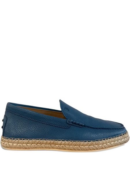  Tod's Suede Loafer-style Rope Espadrilles - Blue 