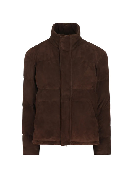  Tod's Suede Padded Coat - Brown 