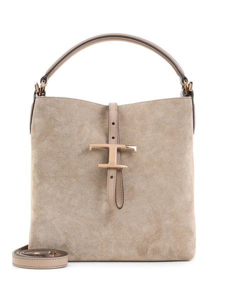  Tod's Suede Tote Bag - Neutrals 