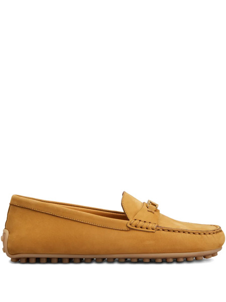  Tod's T-buckle Topstitched Loafers - Brown 