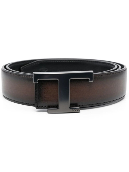  Tod's T Logo-buckle Belt - Brown 
