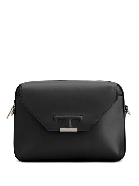  Tod's T-logo Flap Shoulder Bag - Black 