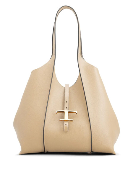  Tod's T Timeless Leather Tote Bag - Neutrals 